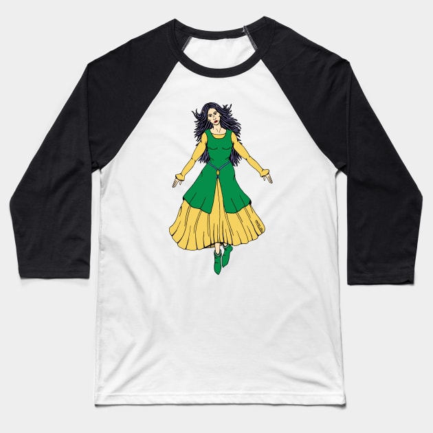 Fairy Mistress Leanan Sidhe Baseball T-Shirt by AzureLionProductions